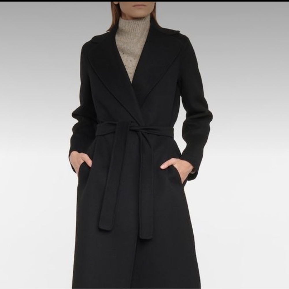 MaxMara Black Belted Coat